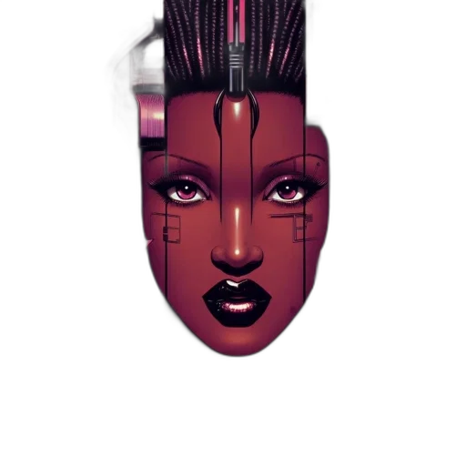 face, mask, crown, robot transparent PNG cut-out