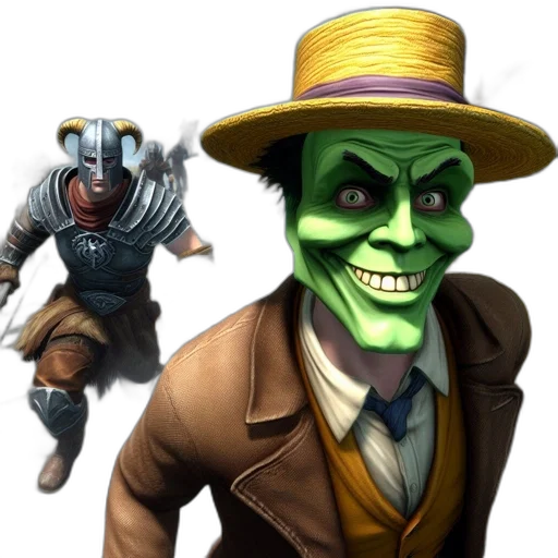 mask, face, concept art, comic book art transparent PNG cut-out