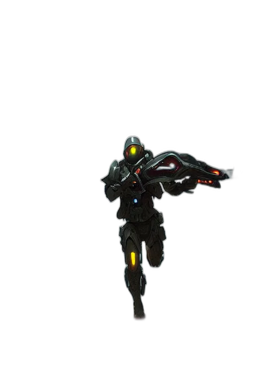 robot, weapon, staff, sword transparent PNG cut-out