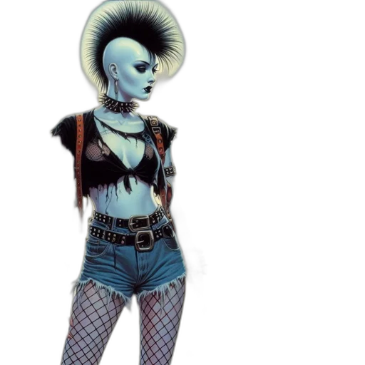 robot, hair, hat, concept art transparent PNG cut-out
