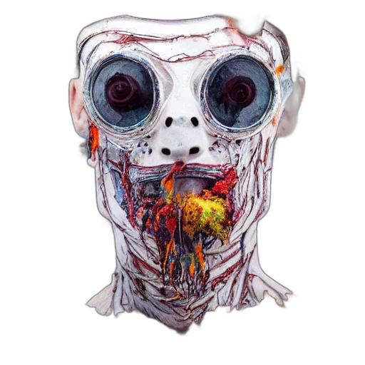 mask, robot, face, creature transparent PNG cut-out