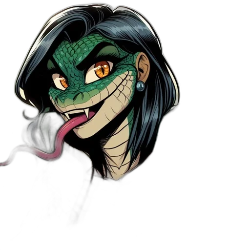 mask, dragon, comic book art, concept art transparent PNG cut-out