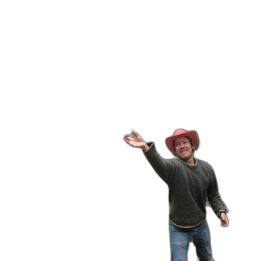 hat, staff, robot, jacket transparent PNG cut-out