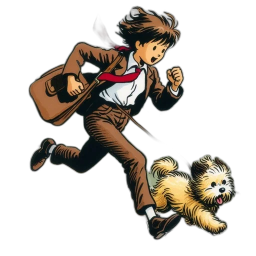 animal, jacket, comic book art, cartoon transparent PNG cut-out