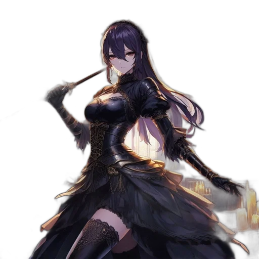 dress, staff, weapon, sword transparent PNG cut-out