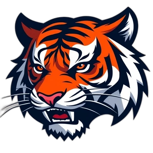 animal, 3d render, auburn, tigers transparent PNG cut-out