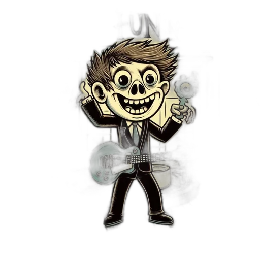 jacket, staff, mask, creature transparent PNG cut-out