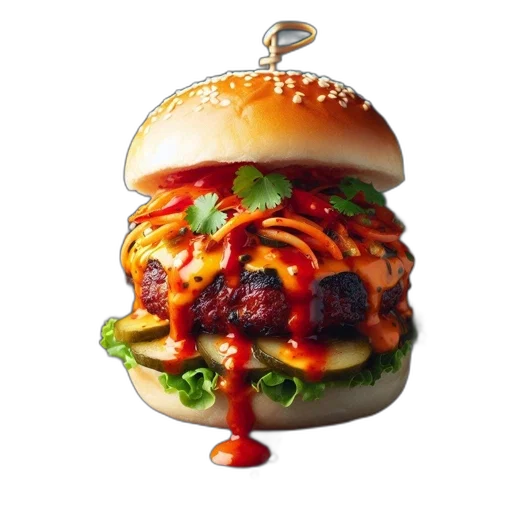 food, crown, photorealistic, 3d render transparent PNG cut-out