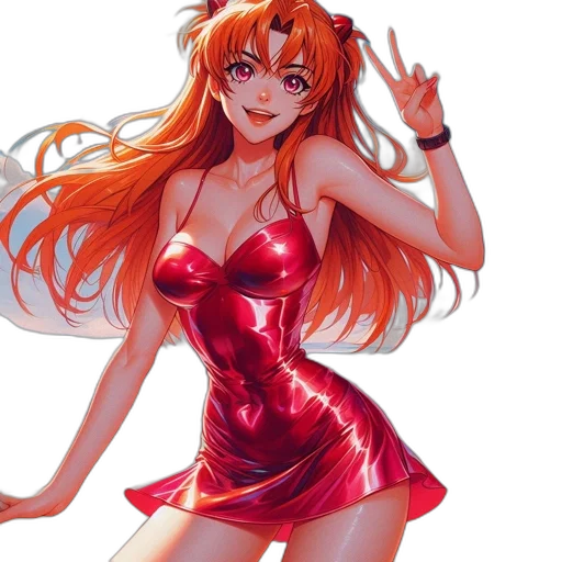 dress, anime, concept art, pixel art transparent PNG cut-out