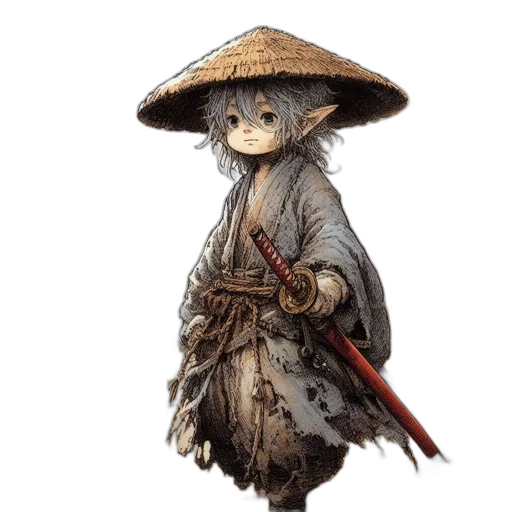 staff, hat, dragon, umbrella transparent PNG cut-out