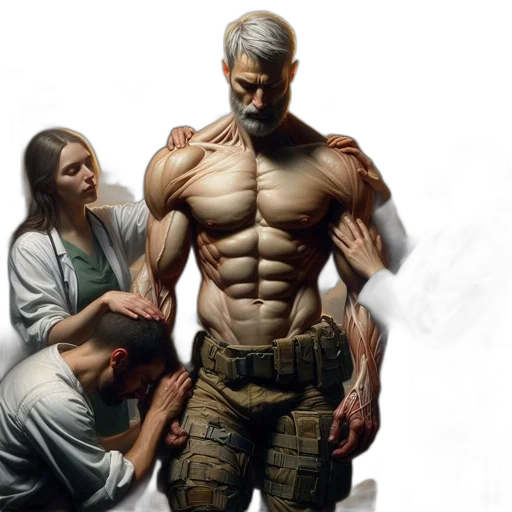 concept art, photorealistic, cyberpunk, comic book art transparent PNG cut-out