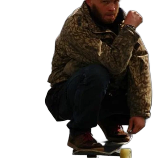 jacket, staff, creature, hat transparent PNG cut-out