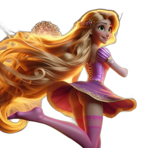 hair, dress, fantasy art, concept art transparent PNG cut-out