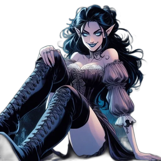 comic book art, concept art, fantasy art, cartoon transparent PNG cut-out