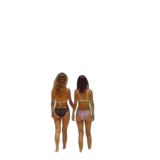 hair, dress, shoes, 3d render transparent PNG cut-out