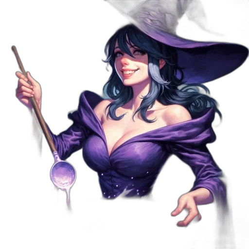 staff, hat, fantasy art, concept art transparent PNG cut-out