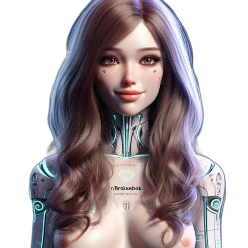 robot, dress, face, jewelry transparent PNG cut-out