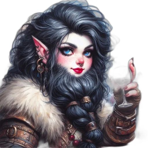 face, staff, dragon, fantasy art transparent PNG cut-out