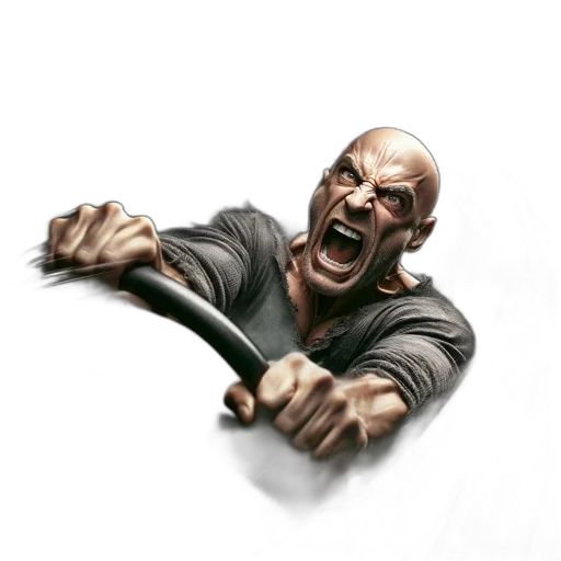 staff, weapon, creature, face transparent PNG cut-out