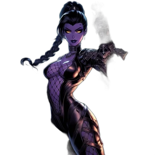 comic book art, concept art, fantasy art, cyberpunk transparent PNG cut-out