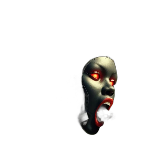 mask, face, creature, robot transparent PNG cut-out