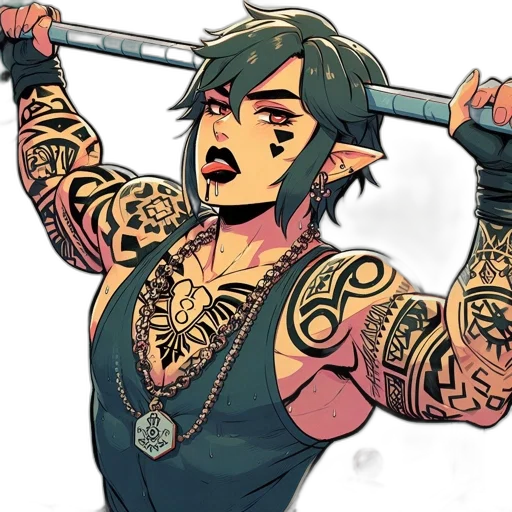 sword, weapon, staff, comic book art transparent PNG cut-out