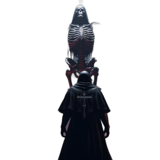 robot, dress, staff, mask transparent PNG cut-out