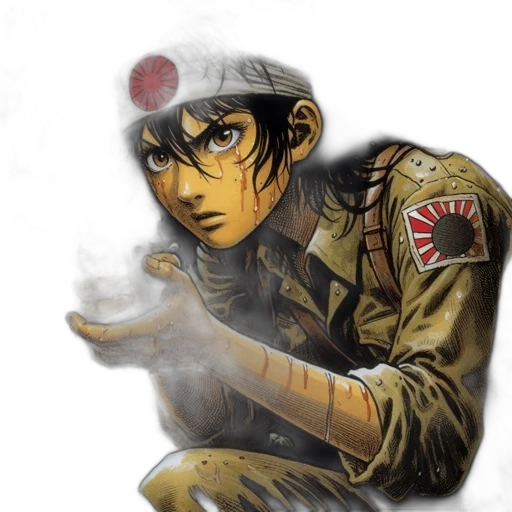 jacket, weapon, face, hat transparent PNG cut-out