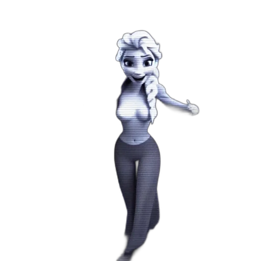 robot, dress, creature, staff transparent PNG cut-out