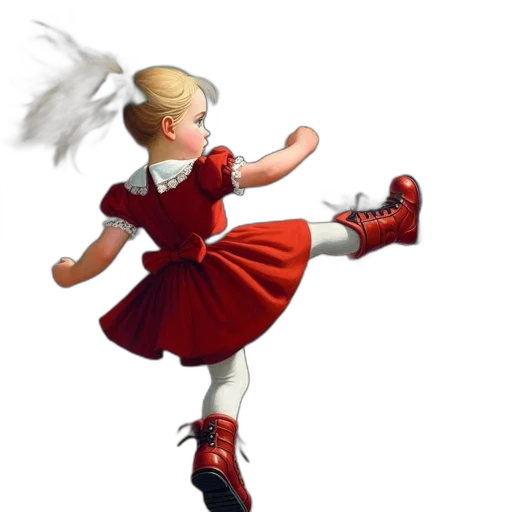 dress, shoes, 3d render, concept art transparent PNG cut-out