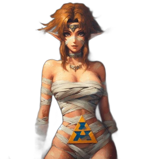 dress, mask, jewelry, fantasy art transparent PNG cut-out