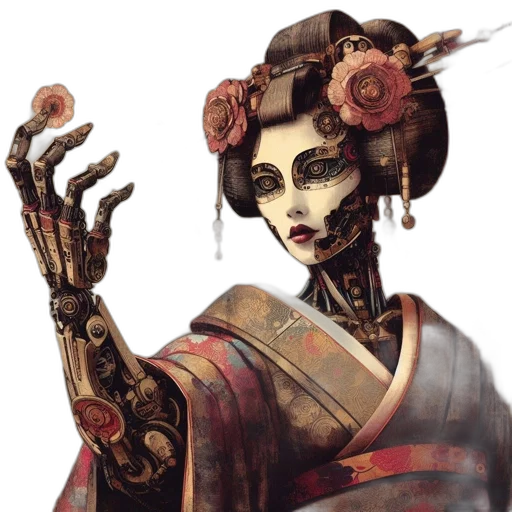 mask, robot, staff, jewelry transparent PNG cut-out