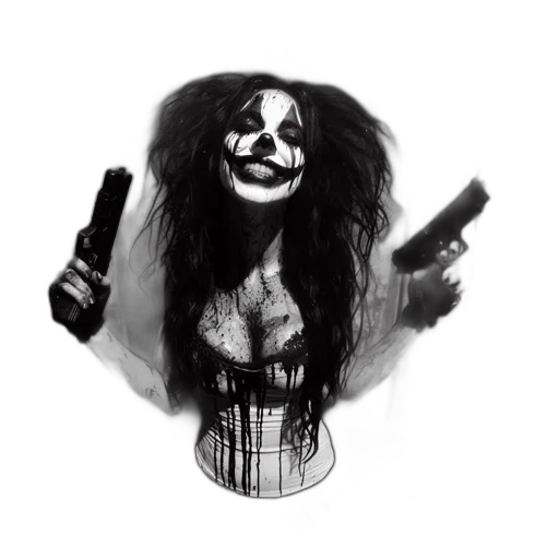 mask, weapon, hair, concept art transparent PNG cut-out