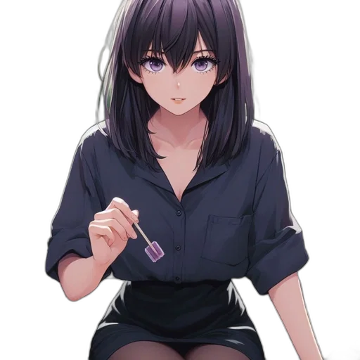 dress, umbrella, jacket, staff transparent PNG cut-out
