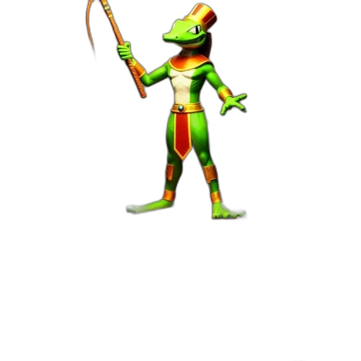 staff, animal, dragon, robot transparent PNG cut-out