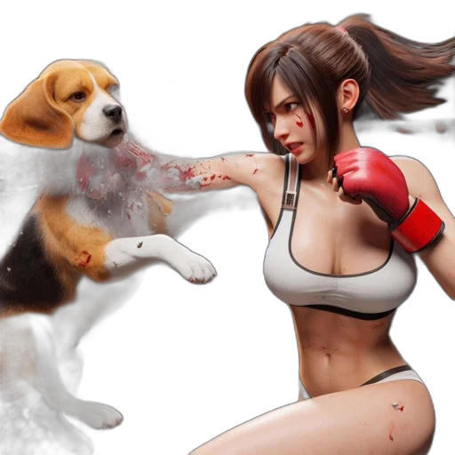 animal, weapon, concept art, photorealistic transparent PNG cut-out