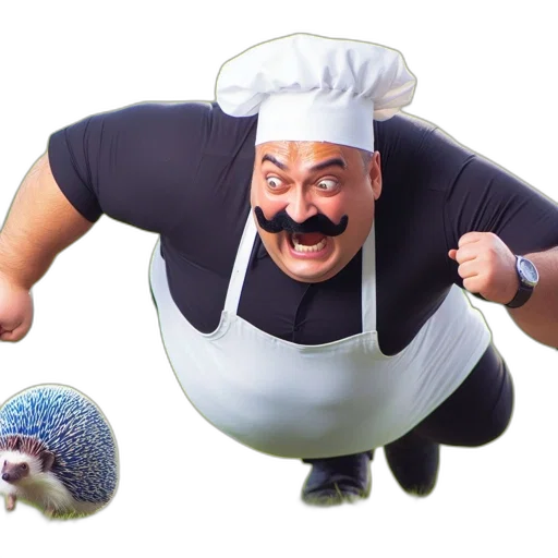 food, hat, staff, creature transparent PNG cut-out