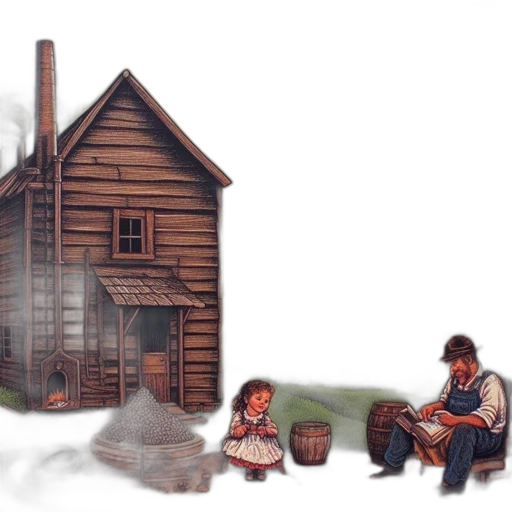 furniture, concept art, pixel art, oil painting transparent PNG cut-out