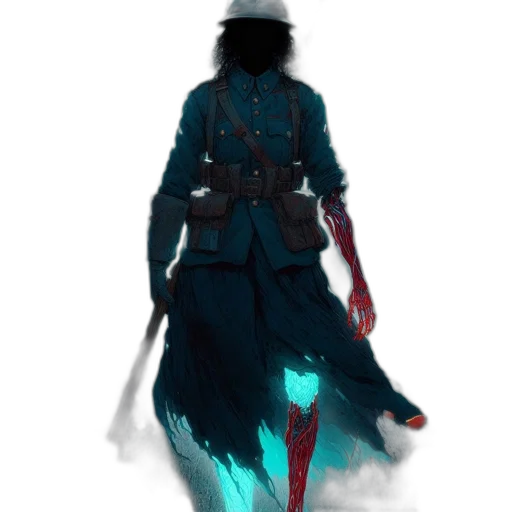 staff, sword, jacket, mask transparent PNG cut-out