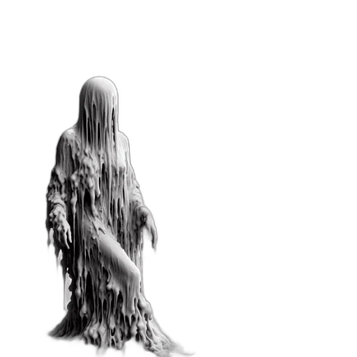 hair, creature, dress, mask transparent PNG cut-out