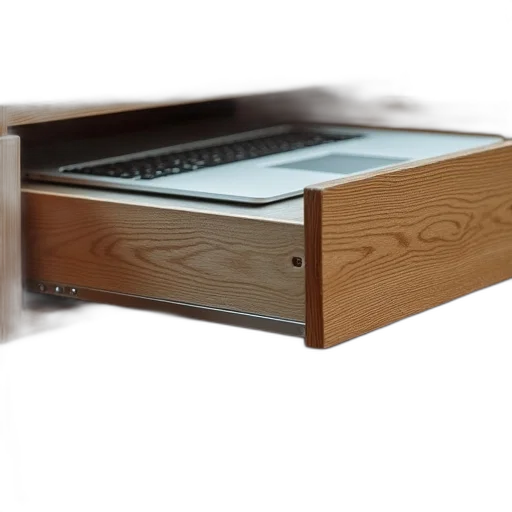 furniture, 3d render, wooden, desk transparent PNG cut-out