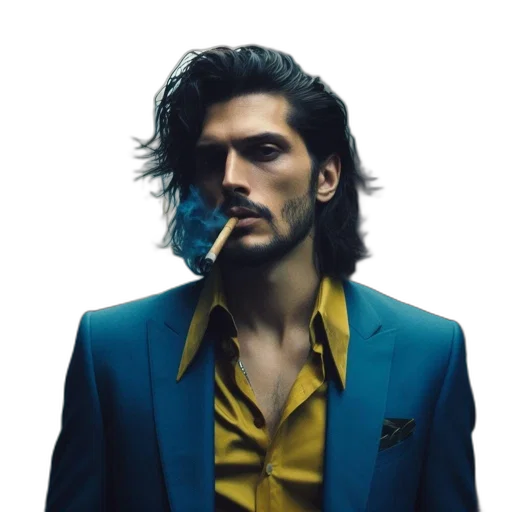 jacket, face, hair, animal transparent PNG cut-out