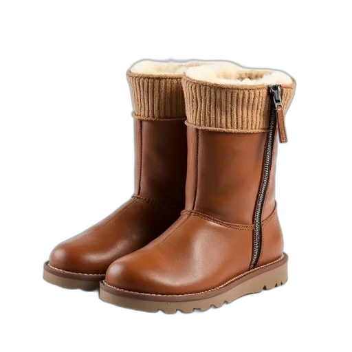 shoes, pair, brown, leather transparent PNG cut-out