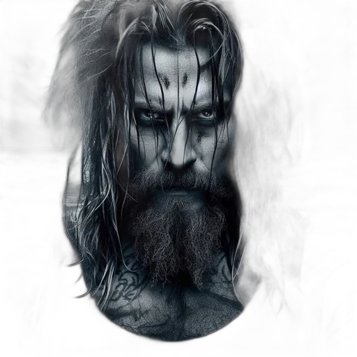 face, hair, mask, creature transparent PNG cut-out