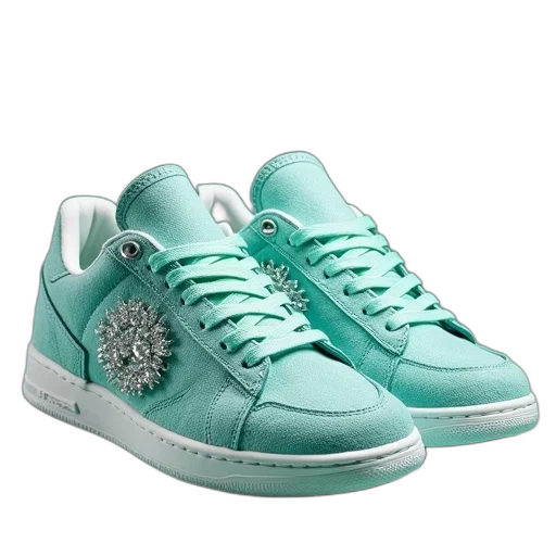 shoes, vaporwave, pastel, green transparent PNG cut-out