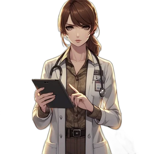 staff, jacket, face, concept art transparent PNG cut-out