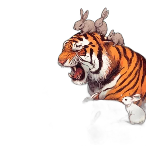 animal, creature, crown, concept art transparent PNG cut-out