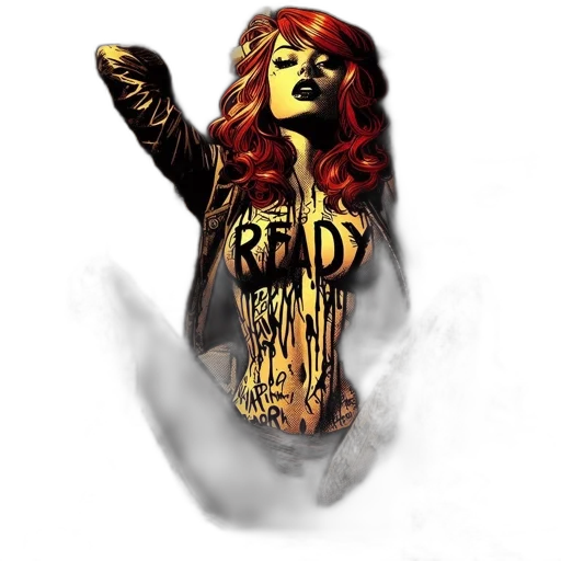 jacket, comic book art, concept art, fantasy art transparent PNG cut-out