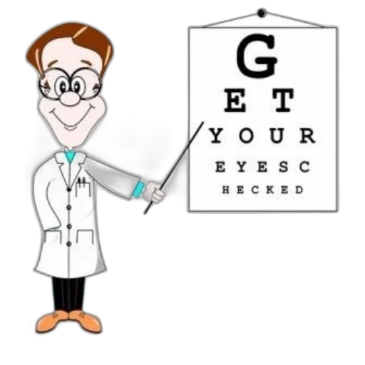 cartoon, doctor, white, coat transparent PNG cut-out