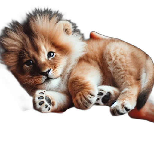 animal, creature, hair, photorealistic transparent PNG cut-out